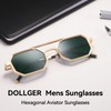Dollger Pilot Sunglasses for Men and Women with Adjustable Hinge