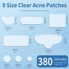 Large Pimple Patches for Face, Hydrocolloid Acne Patches, Variety Shapes