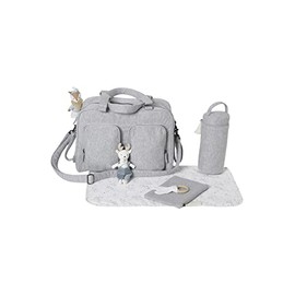 VERTBAUDET Nappy Bag, Family, Sweatware Grey Mottled, One Size