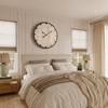 Farmhouse 24 Inch Wood Roman Large Wall Clock with Metal