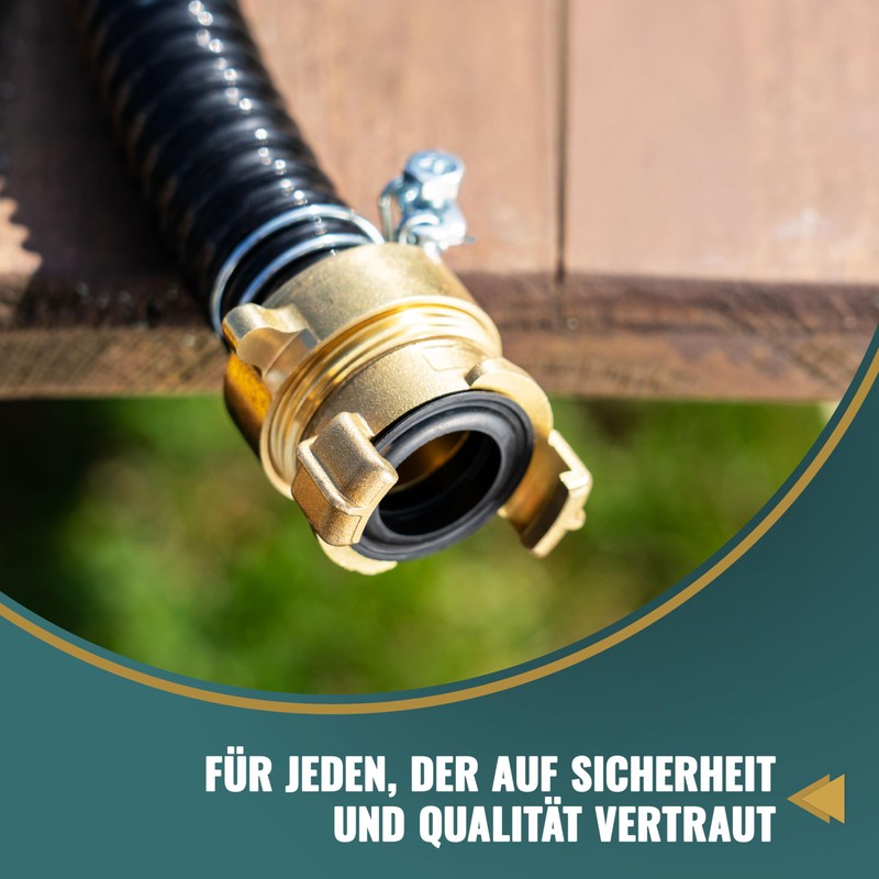 Poppstar Brass Quick Coupling 1 1/2 Inch Male Thread (G