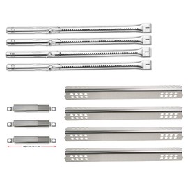 Hisencn Repair kit for Charbroil Commercial Series Tru Infrared 463242716, 463242715, 463242516 Gas Grill Burner, Heat Plate Shield, Adjustable Carryover Tube, G466-2500-W1