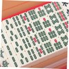 Kisangel 1 Set Mini Mahjong Set Portable Travel Mahjong Tiles
