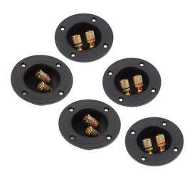 SAFIGLE 5pcs Home Speakers Speaker Terminal Post 2 Speaker Terminal Plates Wire Connectors Screw Speaker Terminals Round Speaker Terminal Cup 2 Way Car Plug Terminal