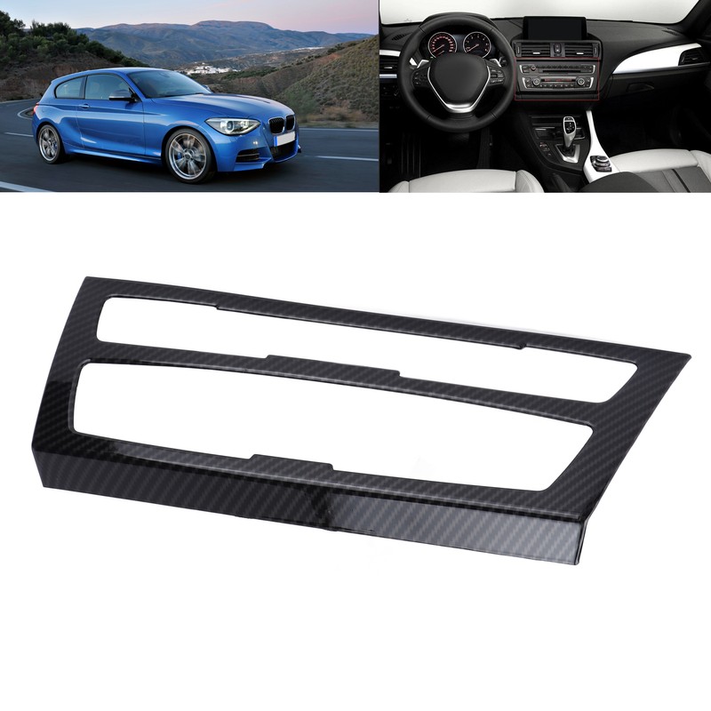 Air Conditioning Button Frame Carbon Fiber Texture Panel Trim Replacement