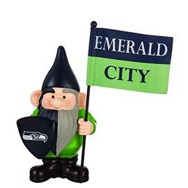 Team Sports America Seattle Seahawks, Flag Holder Gnome