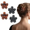 MOTIBACK 4PCS Flower Hair Claw Clips for Women, Hibiscus &