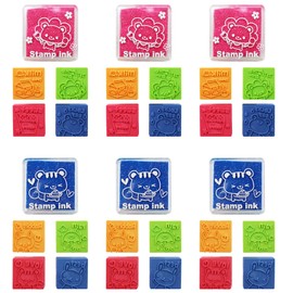 com-four® 30 Piece Stamp Set - Stamps in Colourful Colours - Stamps for Decorating Postcards and Letters - Stamps for Children with Animal Symbols (30 Pieces - Children's Stamp)
