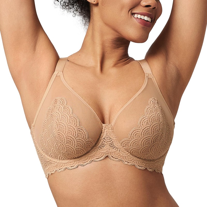 HSIA Minimizer Bra for Women - Plus Size Lace Bra