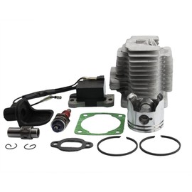 GOOFIT 44mm Big Bore Cylinder Top Kit Replacement for 2 Stroke 47cc 49cc Mini Quad Pocket