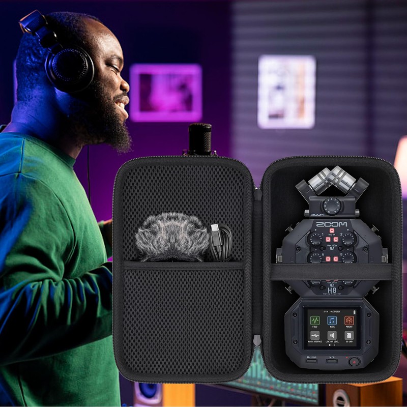 Aenllosi for Zoom H8 Digital Multitrack Recorder Hard Travel Case