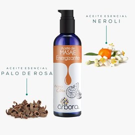 Árbora 2 Pack Aceites de Masaje Aroma Cítrico + Vainilla, Sándalo e Ylang Ylang | con Aceites Esenciales 100% Puros | Convierte tu Casa en un Spa | Comparte un Momento de Relajación | 90 ml