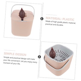 DOITOOL Office Tea-Leaf Trash Can with Large Capacity Tea Residue Storage Holder for Home Office Tea Time