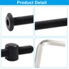 Jiozermi 12 Pcs M6 x 55mm Hex Socket Head Screws
