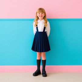 YMYDYFC 3 Pairs Girls Cotton Rich Knee High School Socks - Uniform, Party & Daily Wear - Comfort Fit Back to School Socks