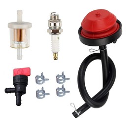 Hippotech Primer Bulb Fuel Filter Spark Plug for Tecumseh HMSK100 HMSK105 HMSK110 HMSK80 HMSK85 HMSK90 Snowthrower Snow Blower