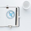 Lotsdonxia 2-Piece Set of Full Circle Protractor Rulers for Measuring
