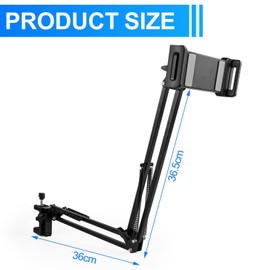 lemgyiamz Tablet Halterung Bett, Tablet Ständer Höhenverstellbar, 360 Grad Drehbarer Tablethalterungen für Bett, Tablet Arm Faltbarer Halterung Tisch, Universeller Handy Tabletthalterung für 4"-13"