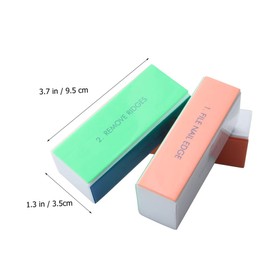 SAFIGLE 10pcs Sponge Nail Buffing Blocks for Nail Art Gentle Polishing Tool for and Soft Material for Care