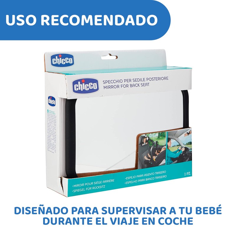 CHICCO, Espejo Retrovisor Auxiliar para Asiento Trasero