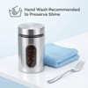 QWORK 4pc Stainless Steel Canister Set with Airtight Lids and