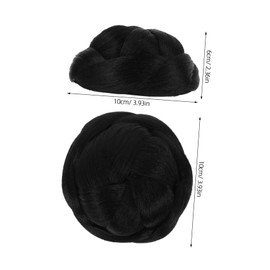 Gatuida Braid Hair Chignon Bun Clip 1 Piece Short Hair Extension Claw In Hairpiece for Women for Updos and Everyday Wear