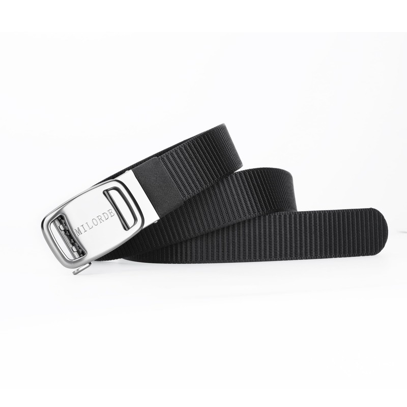 Milorde Men's Ratchet Nylon Web, 35MM, Tactical Work Belt with