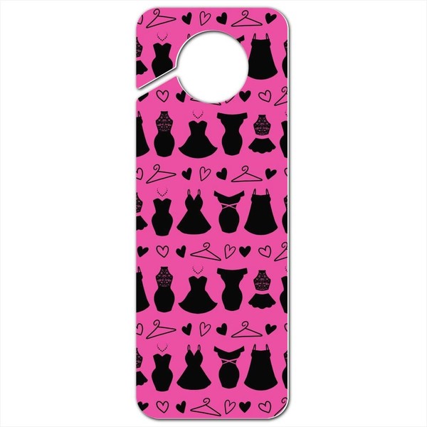 GRAPHICS & MORE Little Black Dresses Pattern Plastic Door Knob