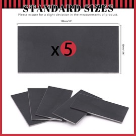 Hilitchi 5Pcs 11 Gauge 2x4 Inch Welding Plate, Mild Steel Welding Coupons Weld Practice Kit Welding Steel Practice and Training for Welding, Cutting, Brazing