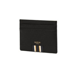 Hazzys (대구신세계)블랙 로고배색 소가죽 카드지갑HJHO5F503BK (Daegu Shinsegae) Black Logo Contrast Cowhide Card Wallet HJHO5F503BK