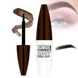 Tinte Cejas Pele El - Peel-Off Eyebrow Gel, Tatuaje Cejas Desmontable, Gel Duradero Impermeable para Cejas Más Llenas, Antimanchas y Antisudor, Para Todos los Estilos (03#Marrón grisáceo, 10g)