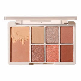 Eyeshadow Palette, Hot Topic on SNS, High Color, No Discarded Colors, Eye Shadow, Glitter, Aishado Palette, Cosmetics, 7 Colors, Daily Use, High Color, Sustainable, Unique Powder Makeup Tray (02#