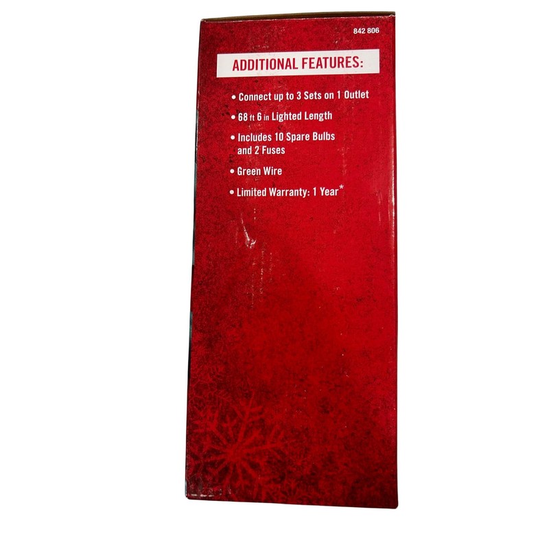 300 Mini Lights, 68 ft 6" Lighted Length