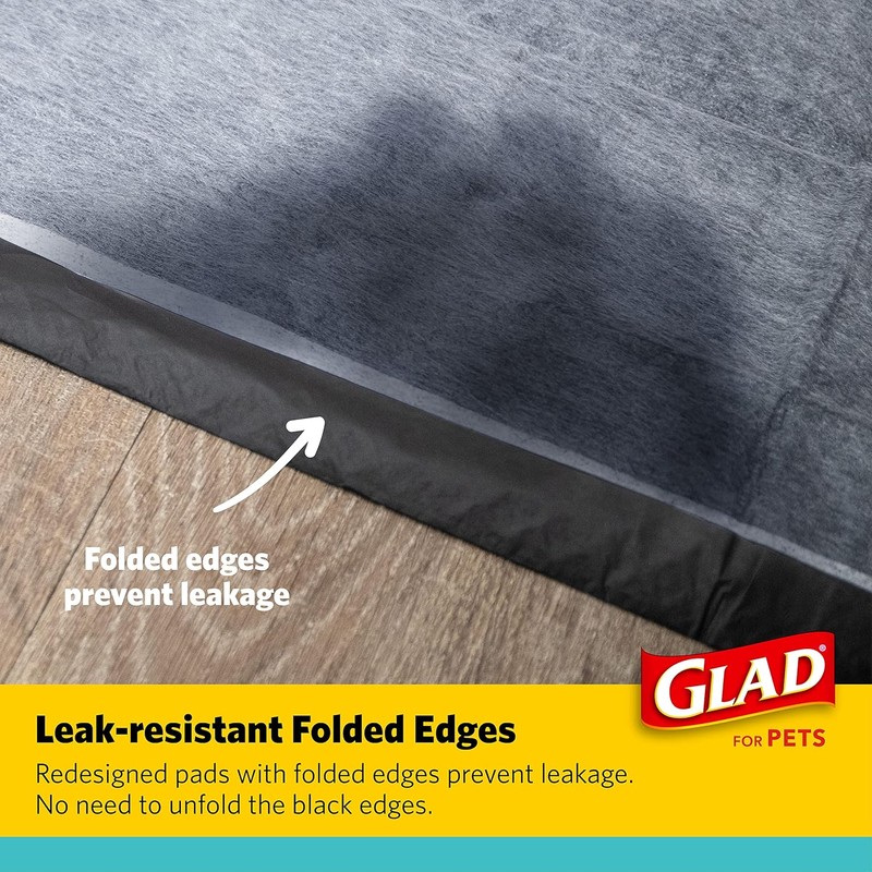 Glad for Pets Black Charcoal Puppy Pads - Super Absorbent