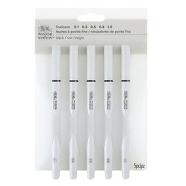 Winsor Newton Fineliner 5-Pack Black / 윈져뉴톤 화인라이너 5본조 블랙
