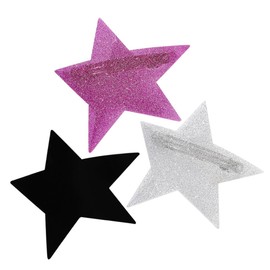 PACKOVE 3pcs Star Hair Clips for Women Glitter Sparkle Barrettes Hairpins Spring Clips for Parties Weddings Proms Everyday Hair Accessory