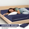 HunnmingRe Zippered Mattress Fitted Protector Deep Mattress Encasement Soft Zipper