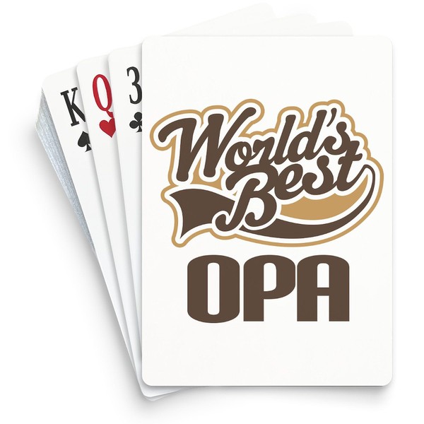 CafePress Worlds Best Opa Standard Size Playing Cards