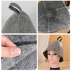CAASFOOY Sauna Cap 3 PCS Wool Sauna Hats Sauna Shower
