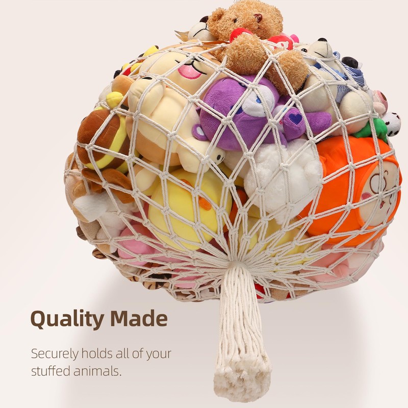 Stuffed Animal Storage Hammock for Ceiling, Stuffed Animal Holder Net