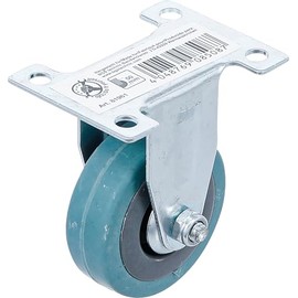 BGS DIY 81961 Fixed Castor Rubber with Screw-On Base Diameter 50 mm