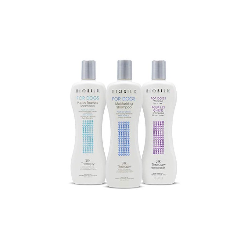 BioSilk para Perros Silk Therapy Whitening Shampoo Shampoo para Perros