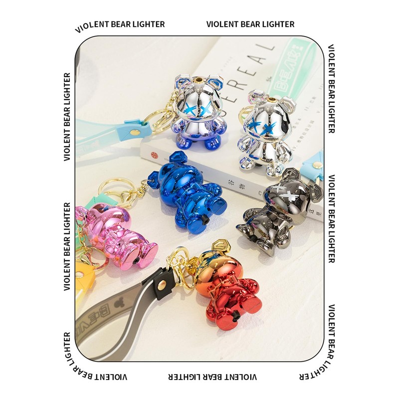 DAXXIN Cute Compact Portable Keychain Lighter, Soft Flame, Gifts for