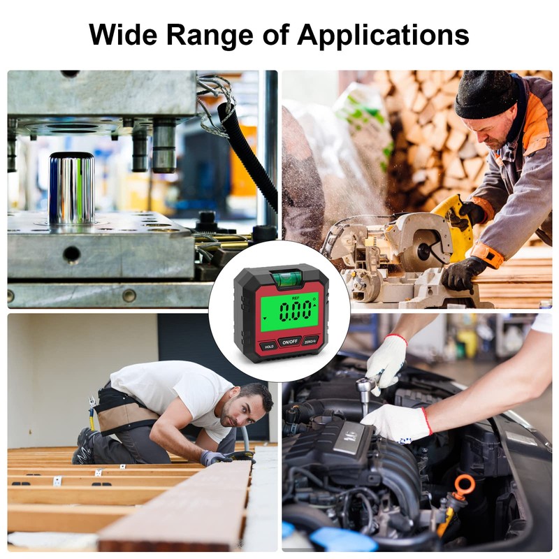 Domary Digital Electronic Level and Angle Gauge, Angle Finder with