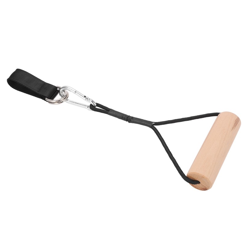 Pull Up Workout Handle Chin Up Wood Grips Heavy Duty