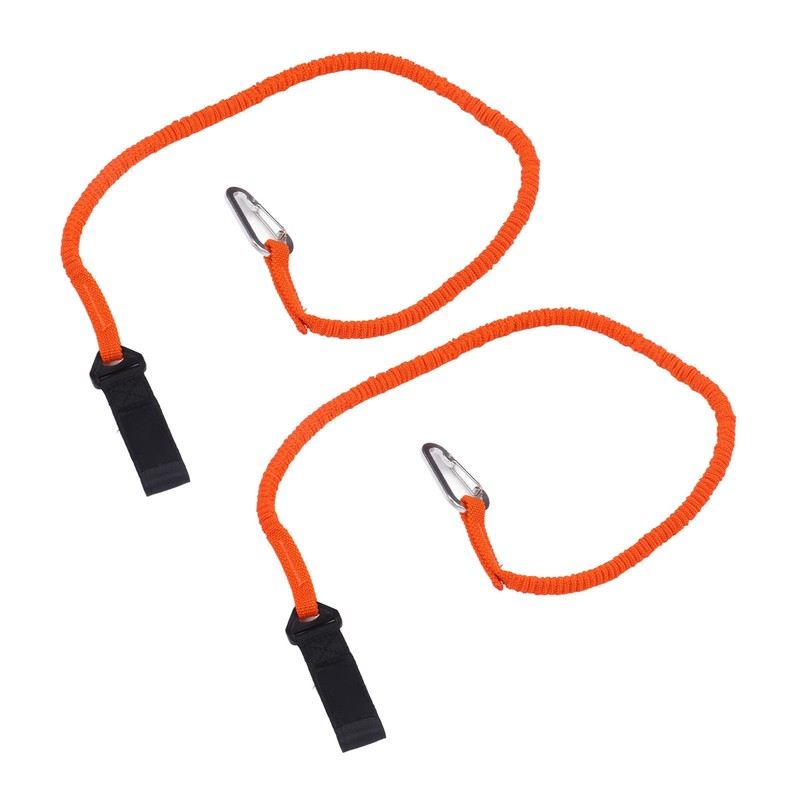 2pcs Kayak Paddle Leashes Stretchable Safety Canoe Paddle Leash Kayak