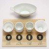 Japan Drinking Comparison Set, Mino Ware, Sake Pot, Tsubomi, Wangri,