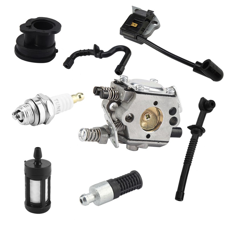 Carburetor Ignition Coil Carb Set for Stihl Walbro 017 018