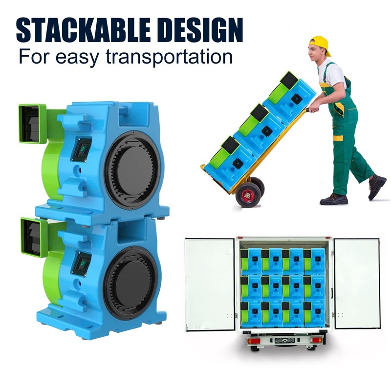 MOUNTO 1HP Inflatable Bounce House Blower, Energy Efficient, Low Amp