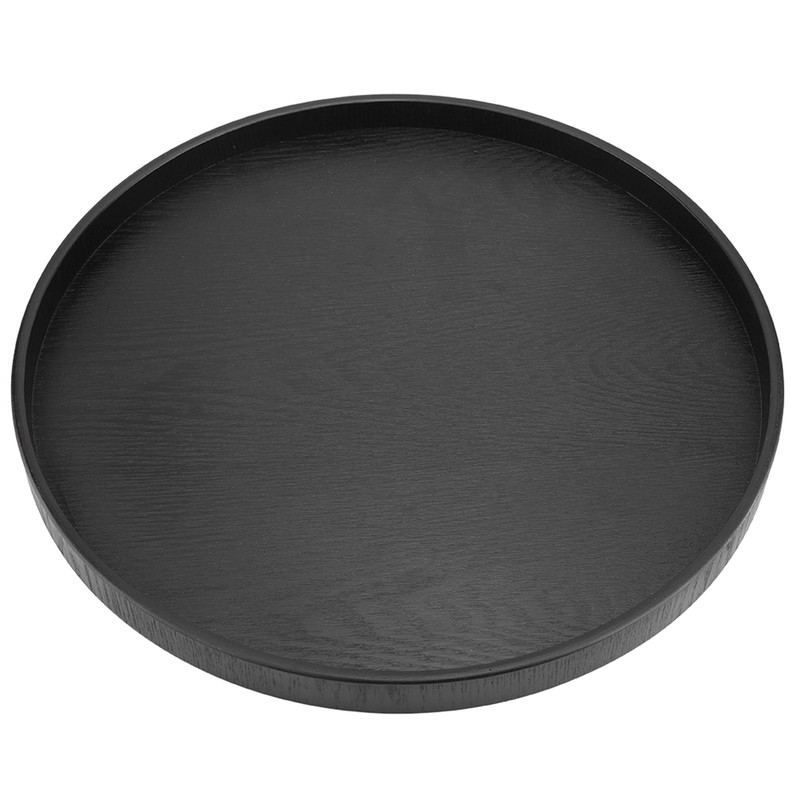 Round Shape Solid Wood Tea Coffee Snack Food Meals Serving